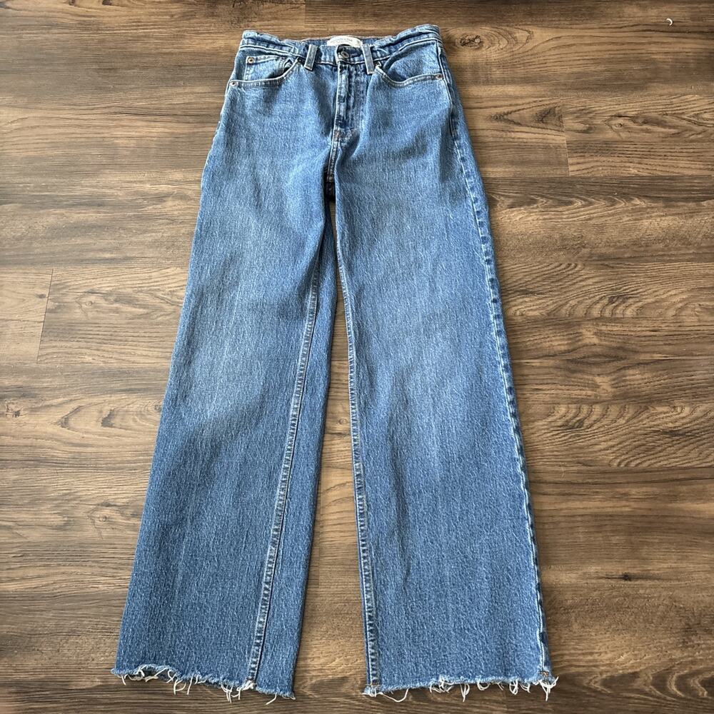 Abercrombie & Fitch Blue Straight Leg Jeans
